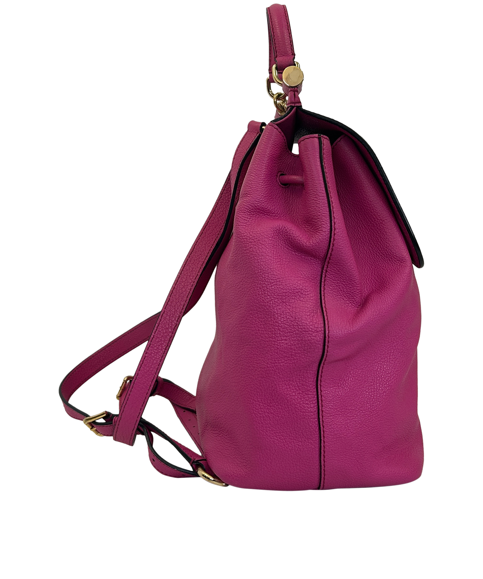 Mochila Sicily, 320&euro;, Bolso, Rosa, Animal - Piel, Vista lateral